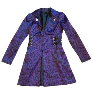 Selé Goth Gothic New Wave Steampunk Corset Lace Up Tripp Jacket Trenchcoat Punk